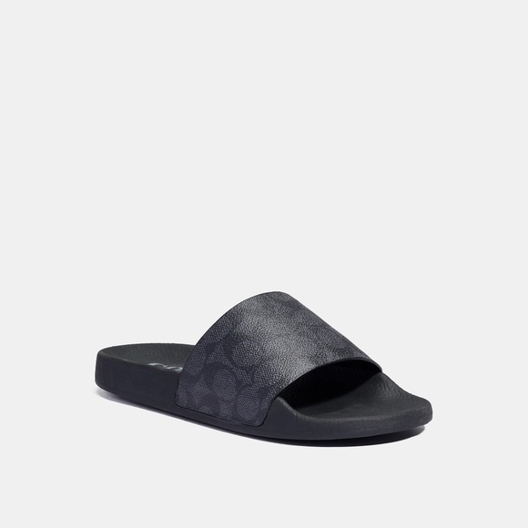 Coach Udele Sport Slide Sandal In Signature Canvas Size 10 - Picture 1 of 10